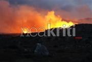 Ανεξέλεγκτη η φωτιά στη Σητεία: Πύρινο μέτωπο 2 χιλιομέτρων - Έτοιμη για ολονύχτια μάχη η Πυροσβεστική