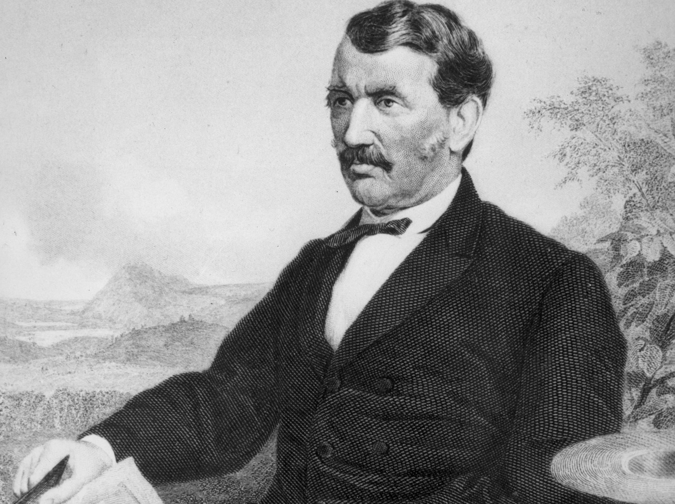 Ο δρ. Ντέιβιντ Λίβινγκστον σε ζωγραφικό πίνακα./ copyright AP PHOTOS