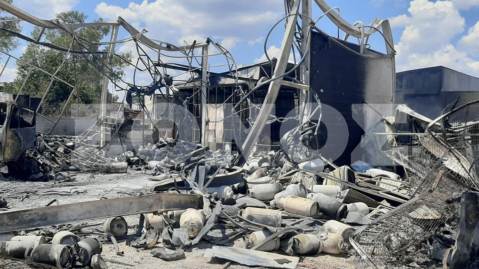 Έκρηξη σε βυτιοφόρο στον Ασπρόπυργο