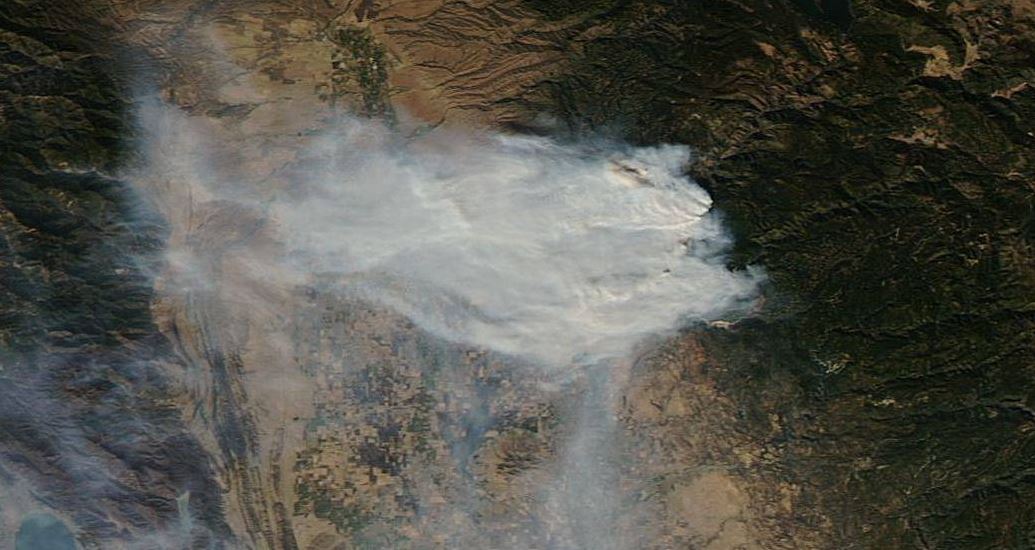 Φωτογραφίες της NASA από τις πυρκαγιές στην Καλιφόρνια