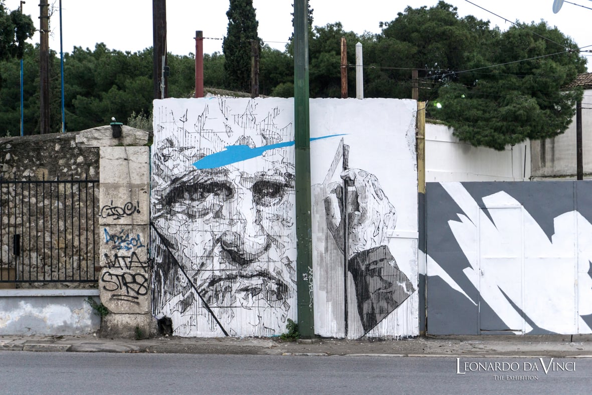 Λεονάρντο Ντα Βίντσι, τοιχογραφία Πειραιώς
