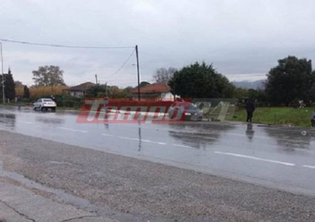 troxaio2.jpg Τροχαίο στην εθνική Πατρών - Πύργου