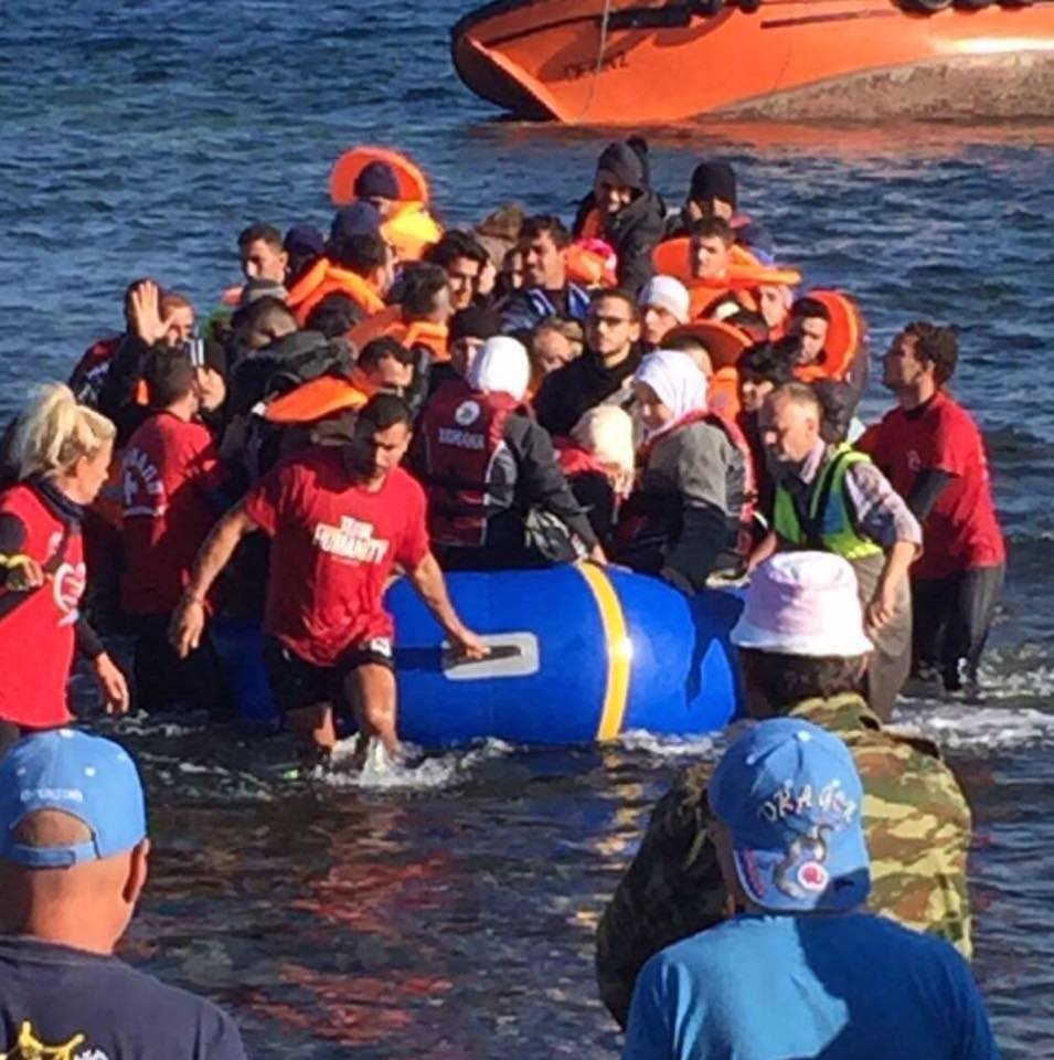 O Σαλάμ Αλντίν σε επιχείρηση διάσωσης προσφύγων στο Αιγαίο