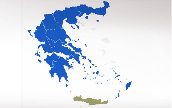 χάρτης της Ελλάδας 