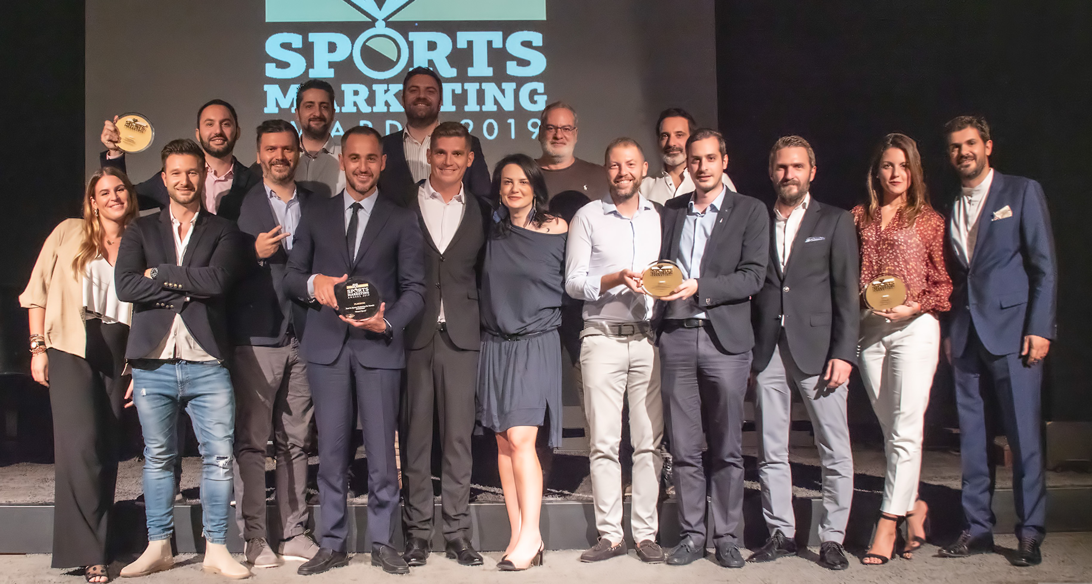 Σώσσωμη η ομάδα της Stoiximan και οι συνεργάτες της στην τελετή απονομής των Sports Marketing Awards