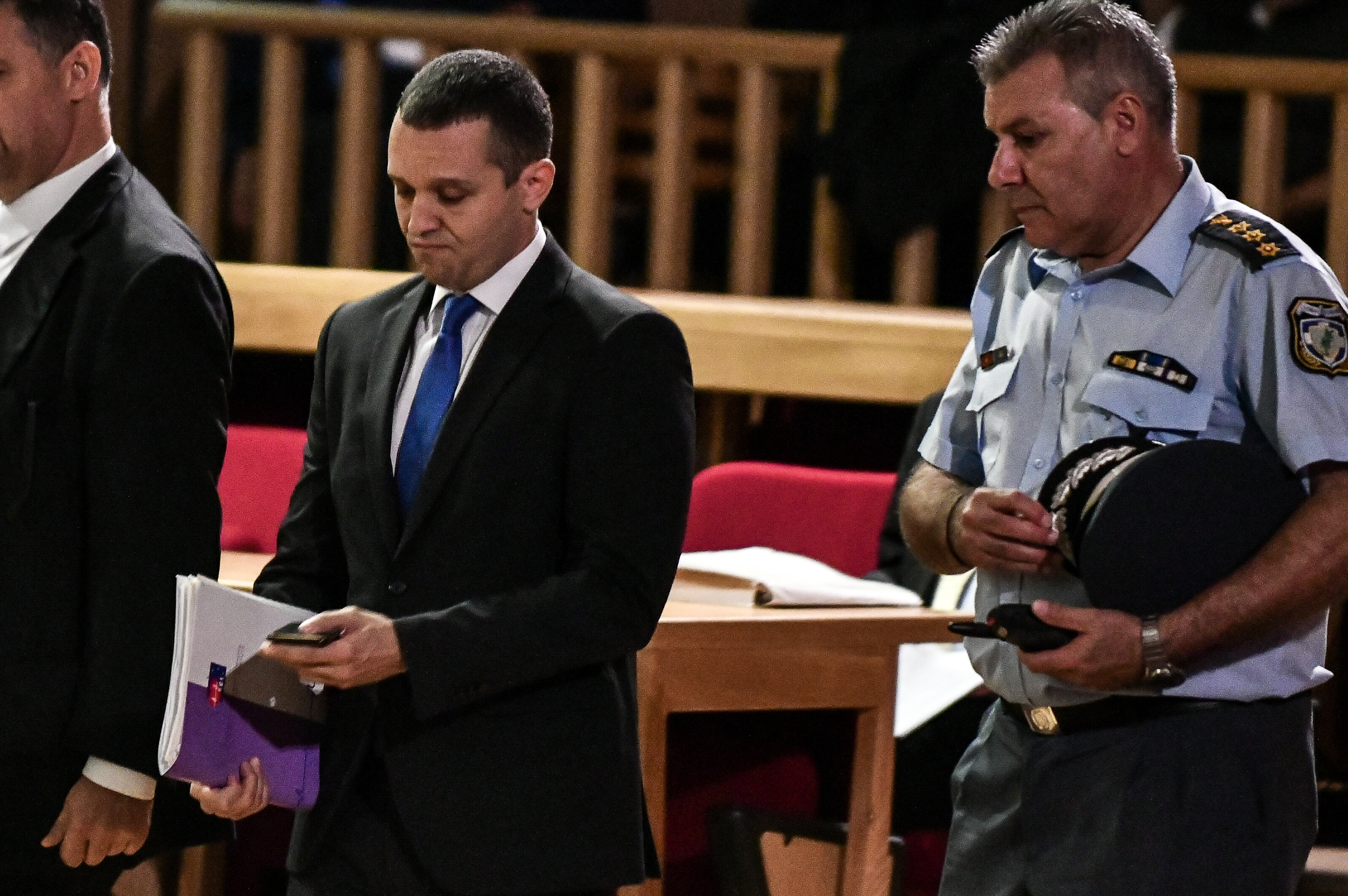 Ο Ηλίας Κασιδιάρης στη δίκη της ΧΑ