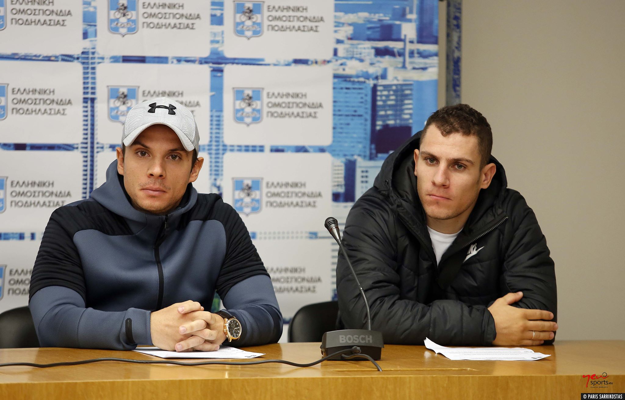 73390768_2866206853415460_4842363609474400256_n.jpg Ο Χρήστος Βολικάκης (αριστερά) με το αδελφό του Ζαφείρη / Φωτό Πάρης Σαρηκώστας