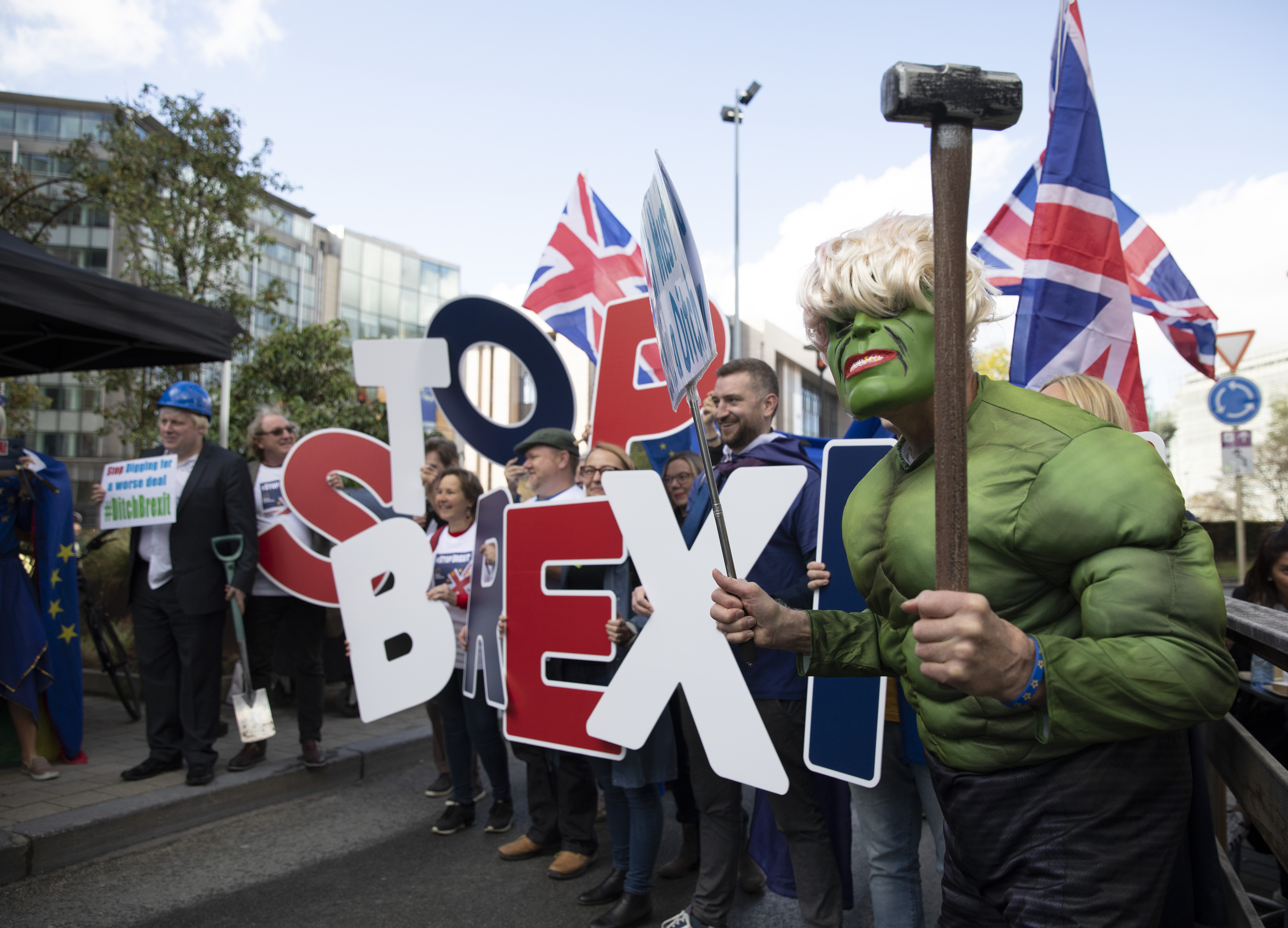 Διαδηλώσεις στις Βρυξέλλες για το Brexit