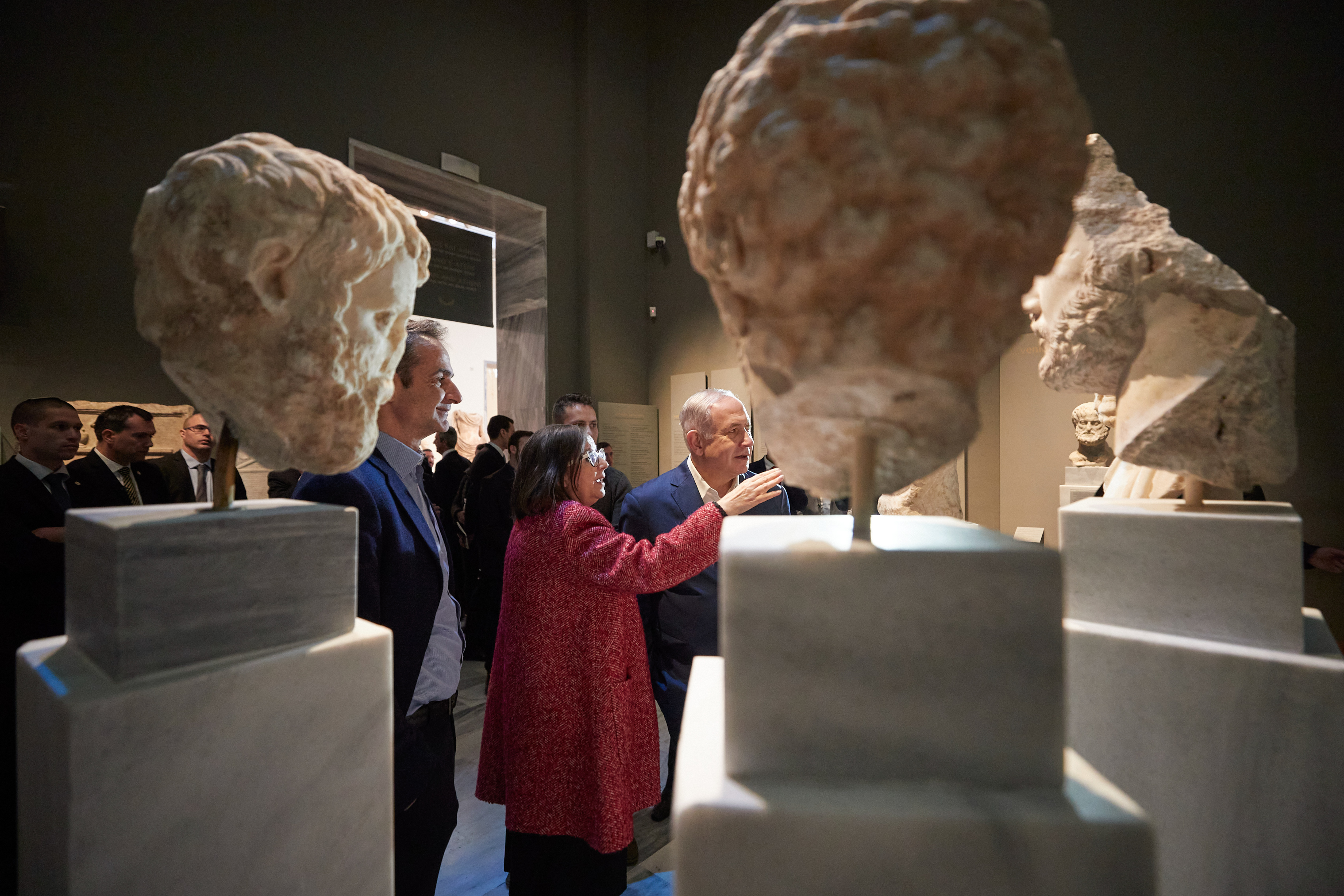 4996369.jpg Μητσοτάκης - Νετανιάχου στο Αρχαιολογικό Μουσείο