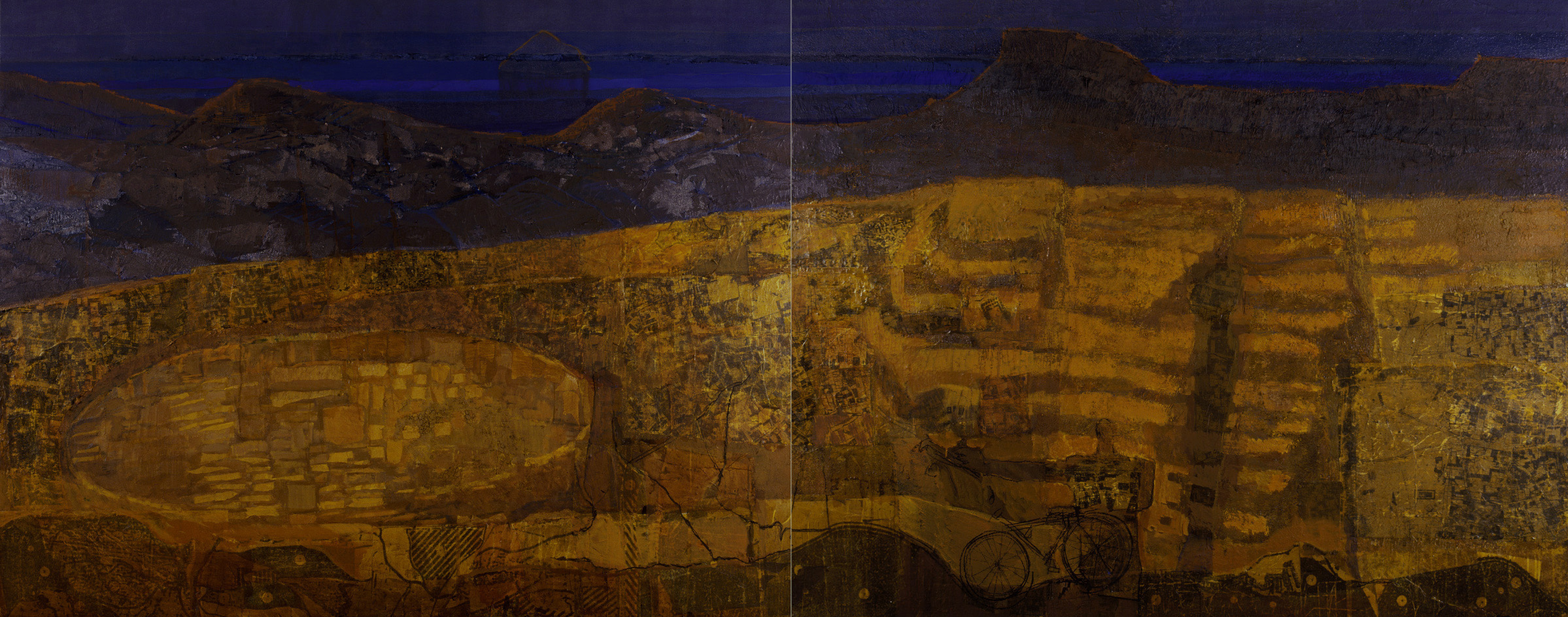 Το Χρυσό Νησί που κοσμεί το Μέγαρο Μελά της Εθνικής Τράπεζας στην πλατεία Κοτζιά