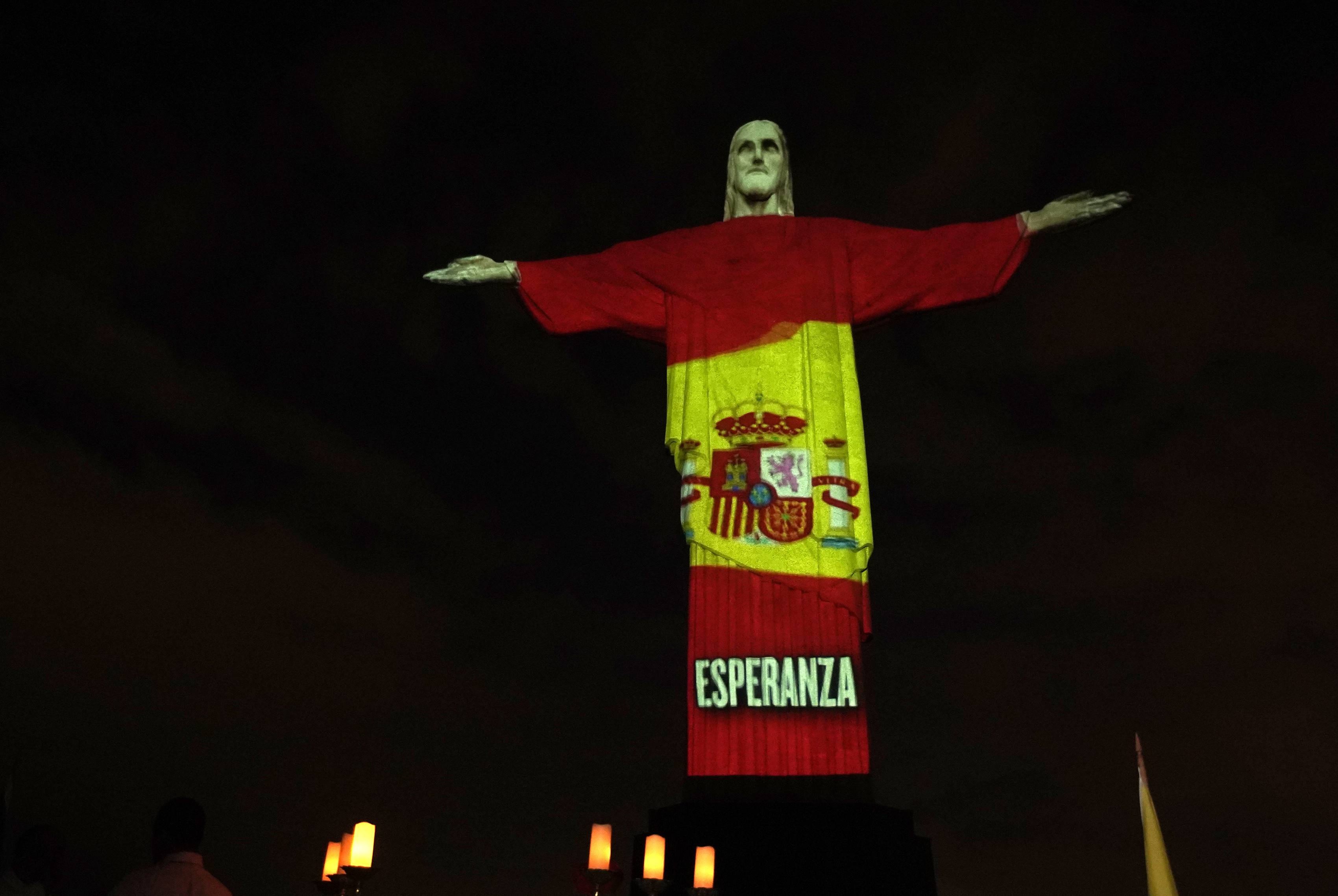 Ο Ιησούς του Ρίο στα χρώματα της Ισπανίας