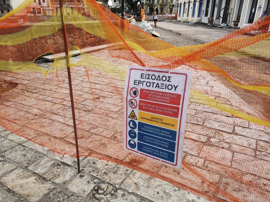 Tο σημείο που γίνονται τα έργα ανάπλασης από το Δήμο Ναυπακτίας / Φωτό ethnos.gr