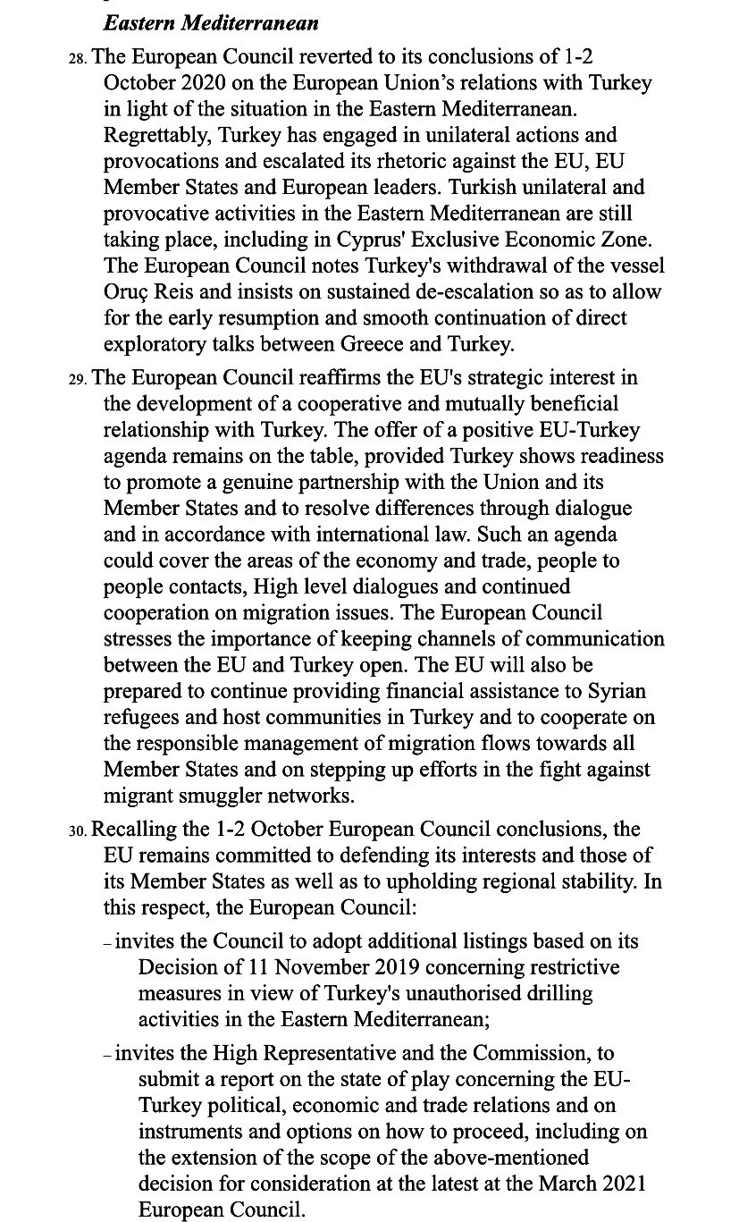 συνοδος κορυφής, κείμενο συμπερασμάτων