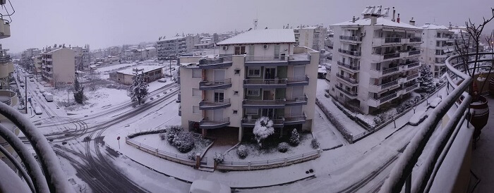 Χιονίζει από το βράδυ του Σαββάτου στις Σέρρες