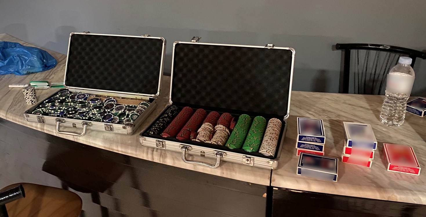 μάρκες πονταρίσματος σε παράνομο καζίνο στην Κομοτηνή