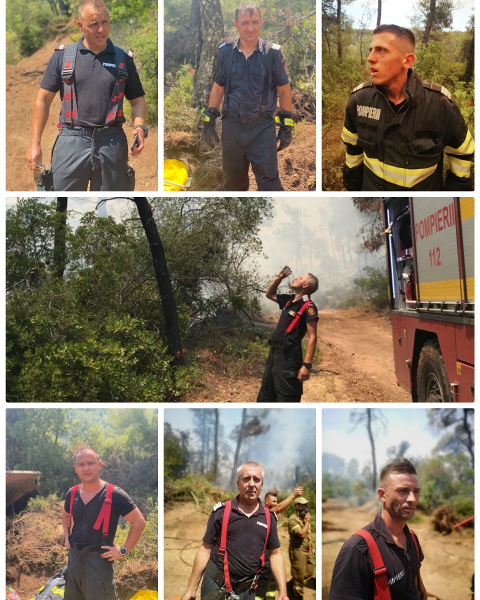 Φωτιά Εύβοια-Ρουμάνοι πυροσβέστες στο ethnos.gr: Θα μείνουμε μέχρι να σβήσει και η τελευταία φλόγα