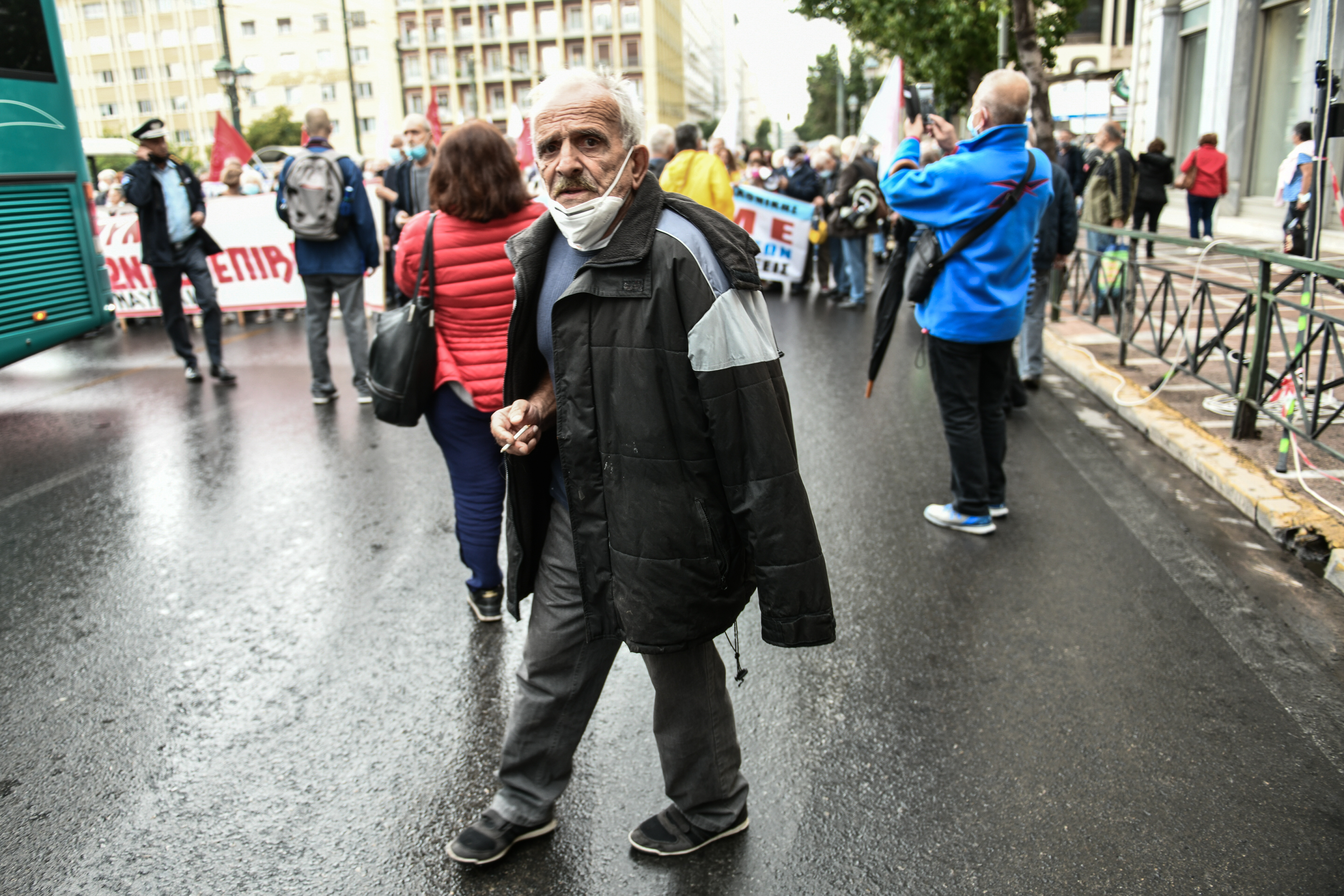 συνταξιούχοι, πορεία στο κέντρο της Αθήνας