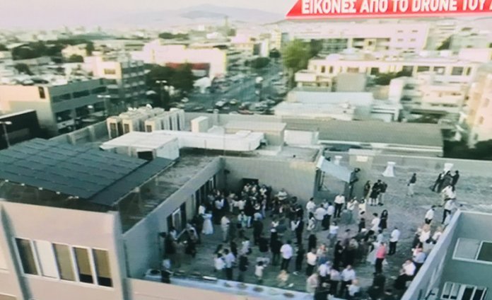 Πάρτι στην ταράτσα της ΝΔ (drone, Ant1)