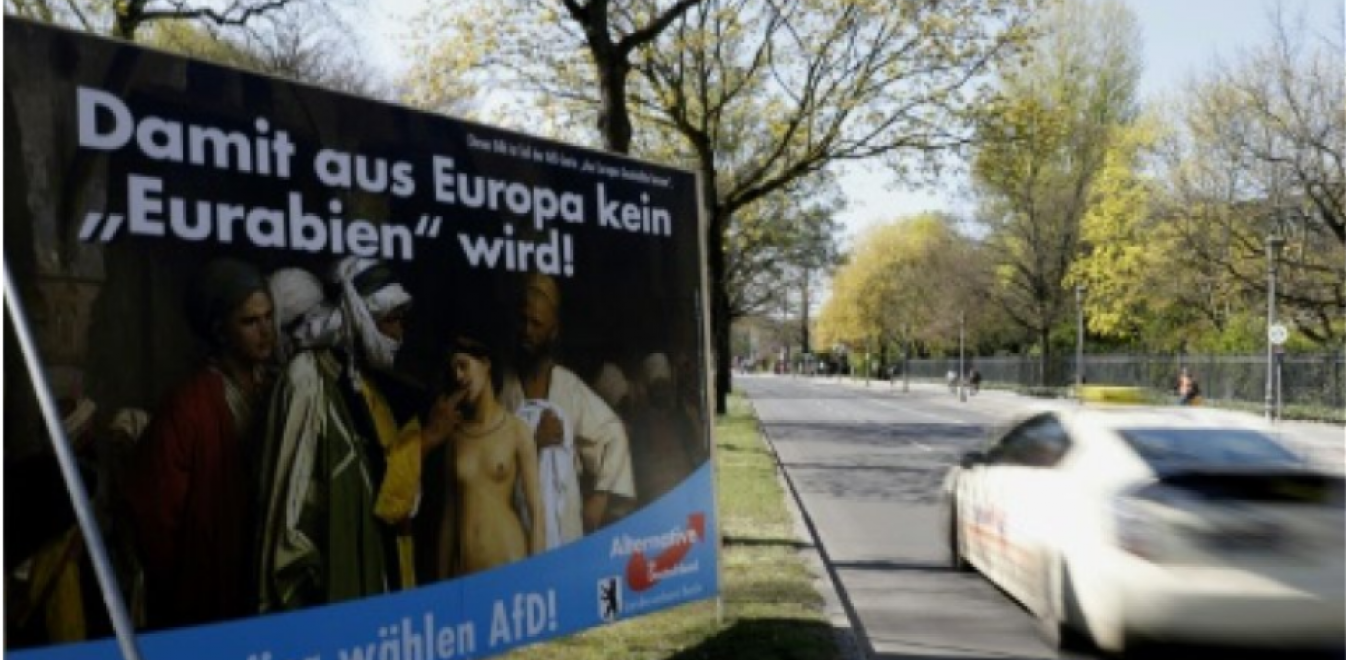 Ευρωεκλογές 2019: Αντιδράσεις για την αφίσα της AfD με γυμνή σκλάβα