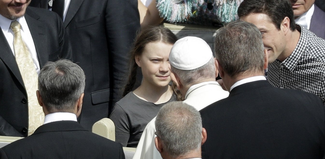 Η 16χρονη Γκρέτα Τούνμπεργκ έφτασε μέχρι τον πάπα Φραγκίσκο