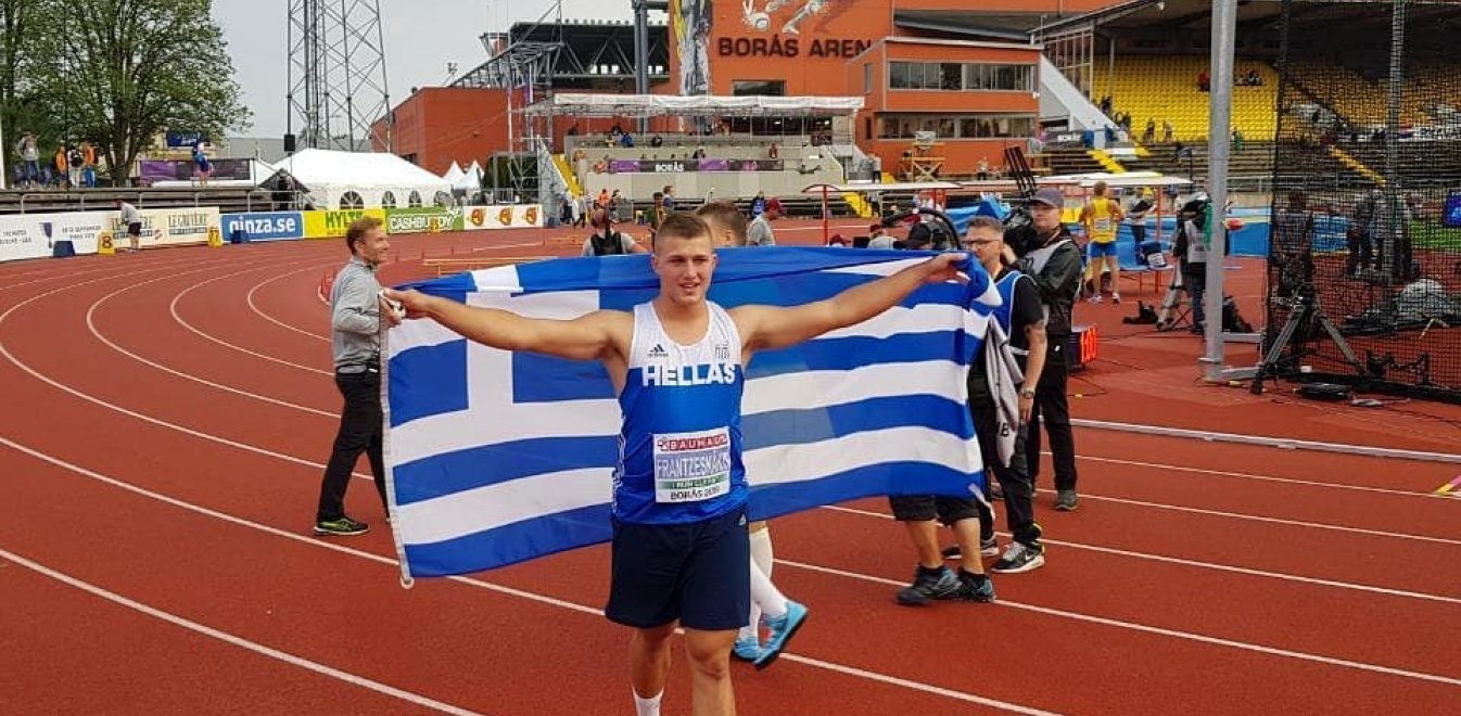 Ασημένιος με πανελλήνιο ρεκόρ ο Φραντζεσκάκης στο Ευρωπαϊκό Κ20