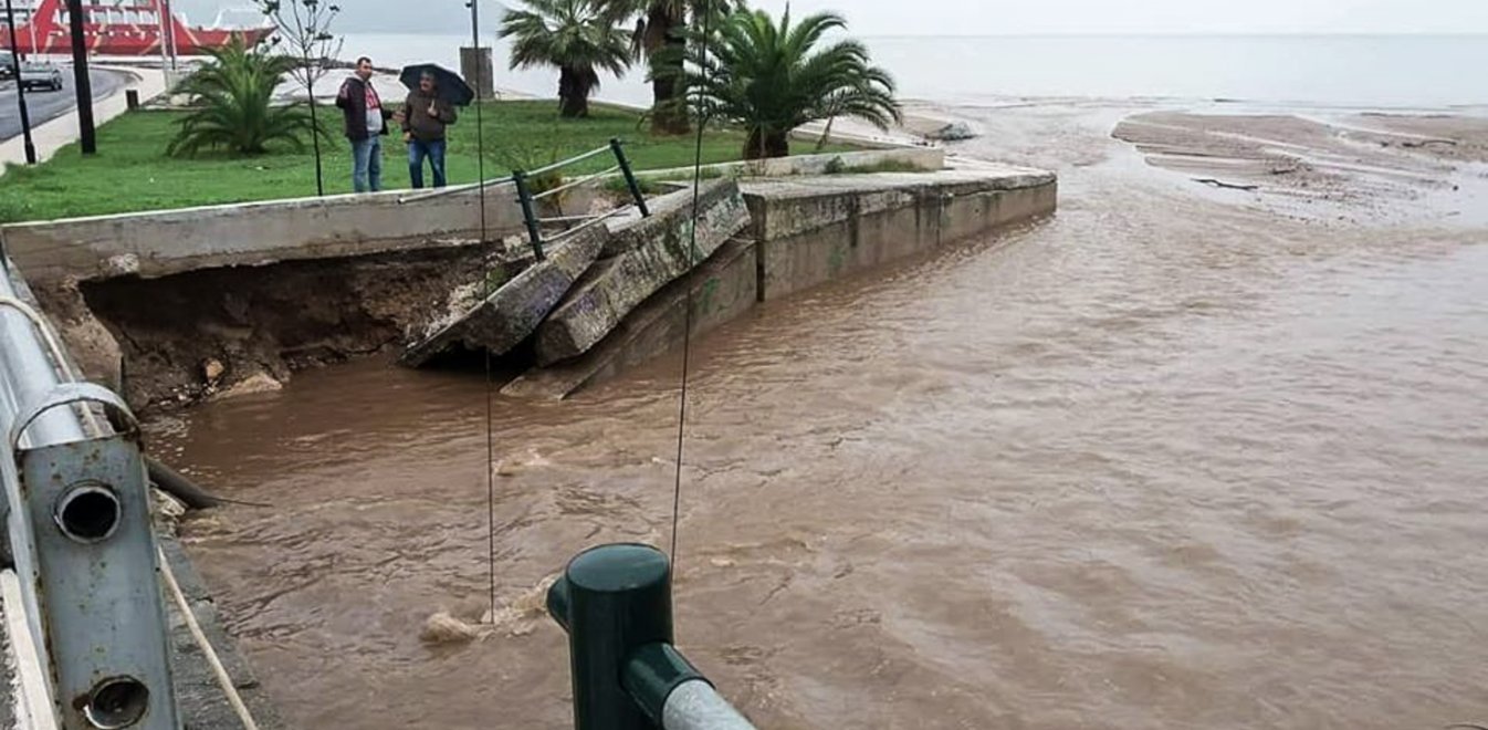Θάσος: Ανυπολόγιστες ζημιές μετά την καταστροφική πλημμύρα (vid)