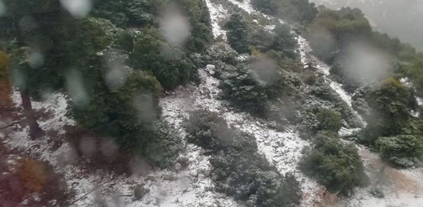 Καιρός - Ζηνοβία: Χιόνια στην Πάρνηθα (vid)