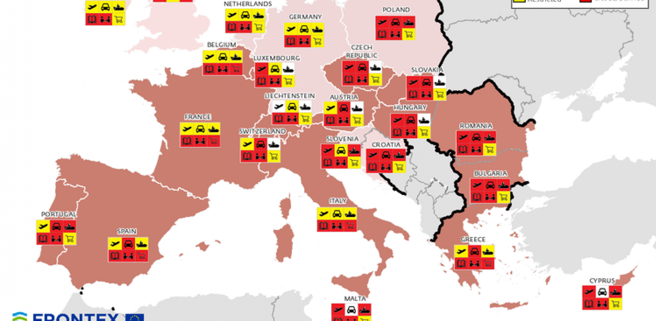 Η Ευρώπη στο κόκκινο - Ο χάρτης με τα μέτρα κάθε χώρας για τον κορονοϊό (pic)