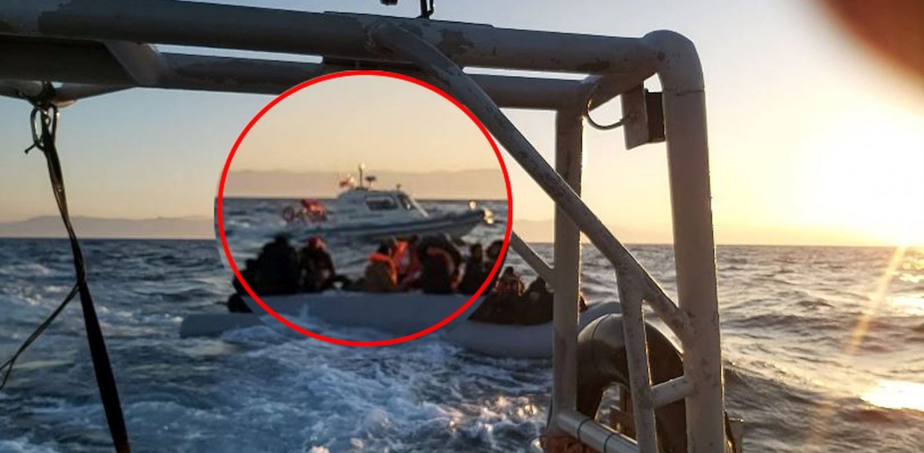 Βίντεο ντοκουμέντο: Τουρκική ακταιωρός συνοδεύει βάρκες που καταφτάνουν στη Λέσβο
