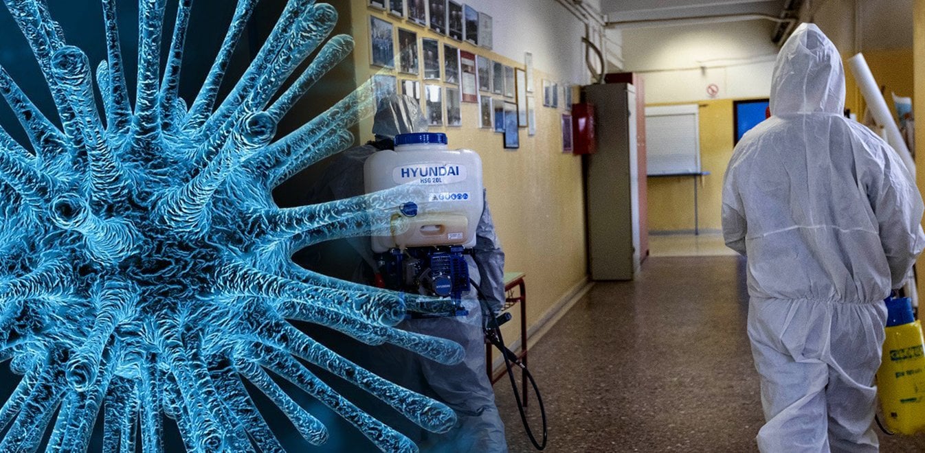 Koronaios Kleinoyn Ta Sxoleia Ston Pyrgo Apolymanseis Se Sxoleia Olhs Ths Xwras E8nos