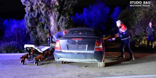 Αργολίδα: Αυτοκίνητο έπεσε πάνω σε δέντρο - Βαριά τραυματισμένος ο οδηγός