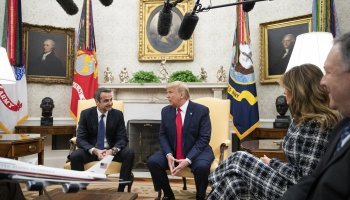 Από τη συνάντηση του Κυριάκου Μητσοτάκη με τον Ντόναλντ Τραμπ