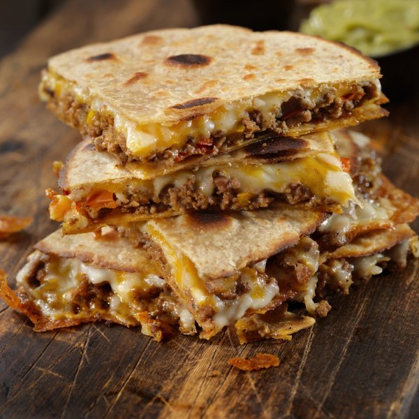 Quesadillas με chili con carne Έθνος
