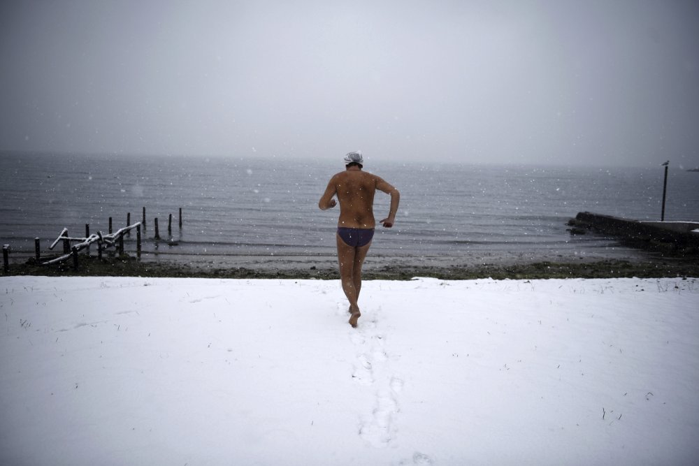 Χειμερινός κολυμβητής στη Θεσσαλονίκη