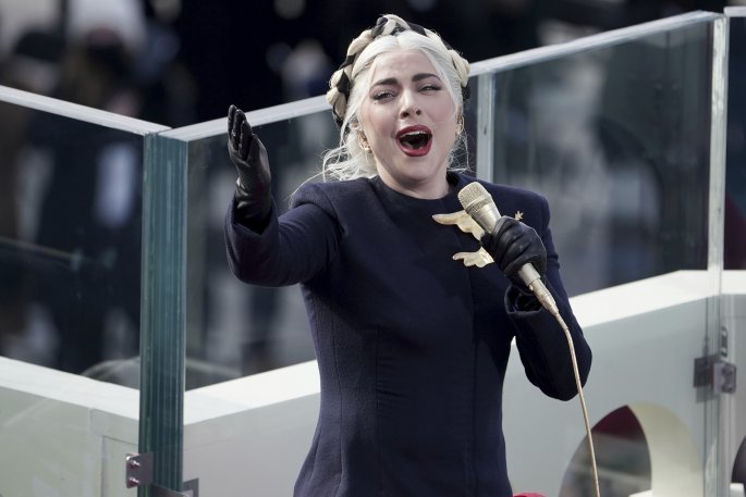 Η Lady Gaga στην ορκωμοσία του Τζο Μπάιντεν