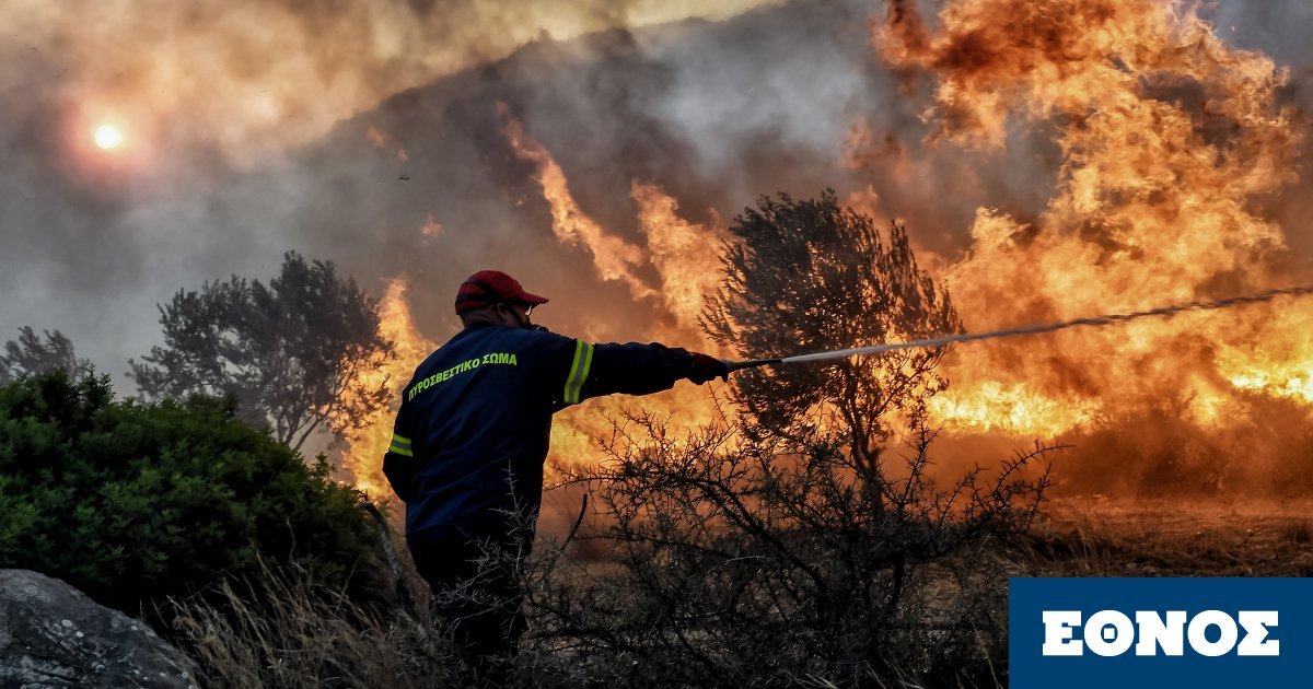Φωτιές: Μάχη της Πυροσβεστικής με τις φλόγες για να σβήσουν οι πυρκαγιές σε όλη τη χώρα 